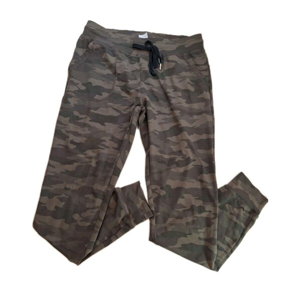 Zyia Active Size M Green Camo Unwind Joggers Pants Running Yoga Activewear - Picture 1 of 9